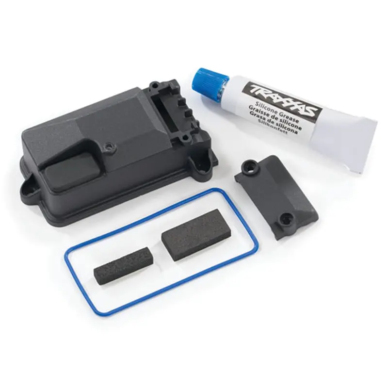 Traxxas Receiver Box Cover, Foam Pads, Grease, 8224X 1