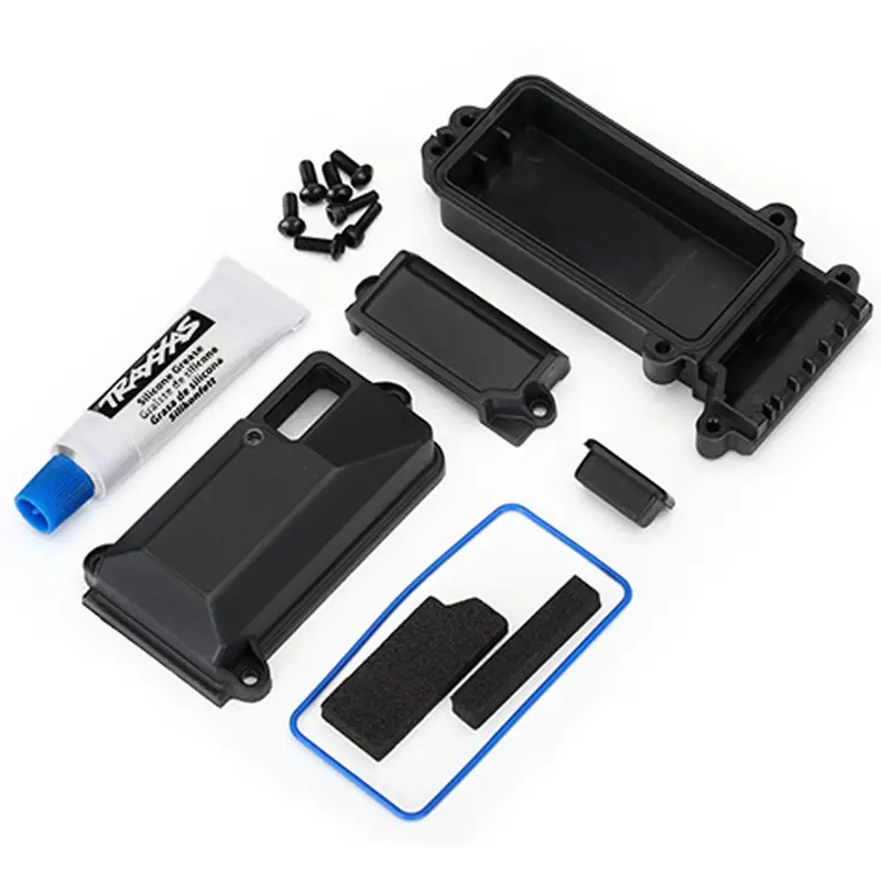 Traxxas Receiver Box, Foam Pads, Seal, Screws, 8224 1