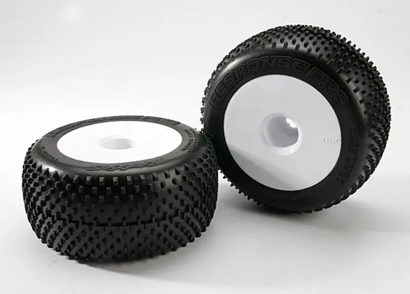 Traxxas Response Pro Tires, Dished 3.8" Wheels, White, 5375R 1