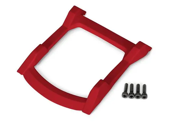 Traxxas Roof Skid Plate, Red, Rustler 4X4, 6728R 1
