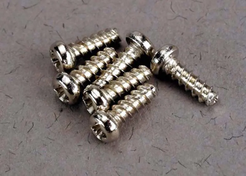 Traxxas Round Head Self-Tapping Screws, 2X6mm, 2674 1
