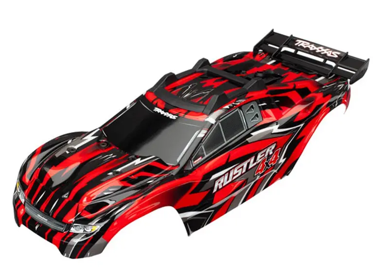 Traxxas Rustler 4X4 Pre-Painted Body, Red, 6718 1