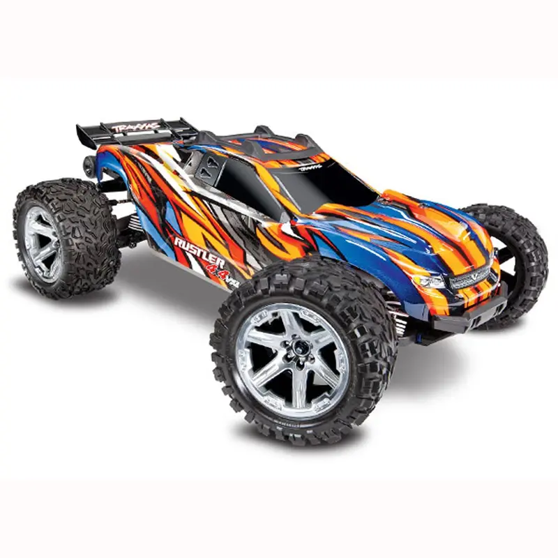 Traxxas Rustler 4X4 Vxl W/ Tsm Stadium Truck, Orange, 67076-4 1