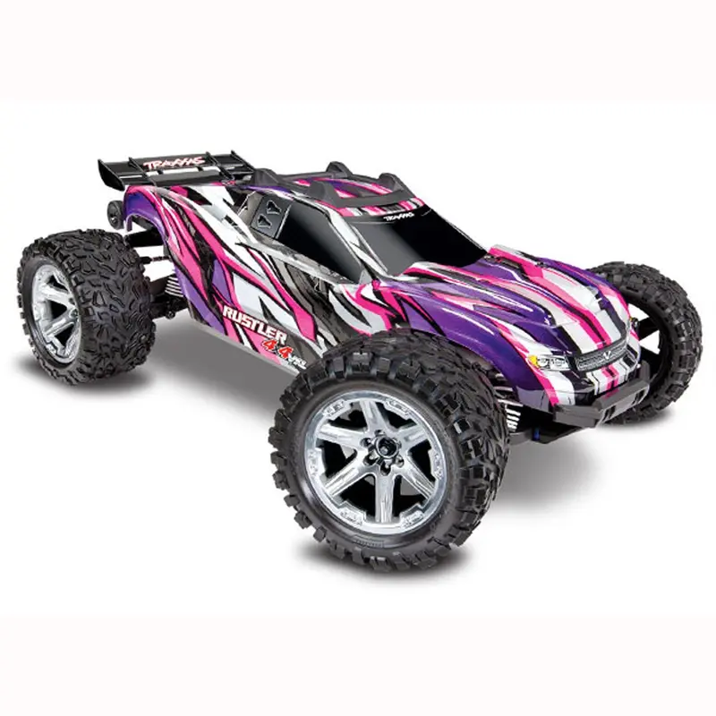 Traxxas Rustler 4X4 Vxl W/ Tsm Stadium Truck, Pink, 67076-4 1