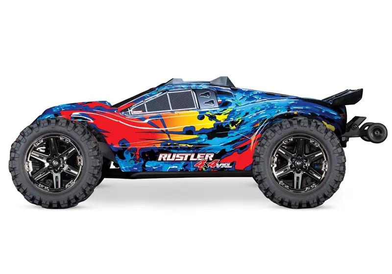 Traxxas Rustler 4X4 Vxl W/ Tsm Stadium Truck, Red, 67076-4 2