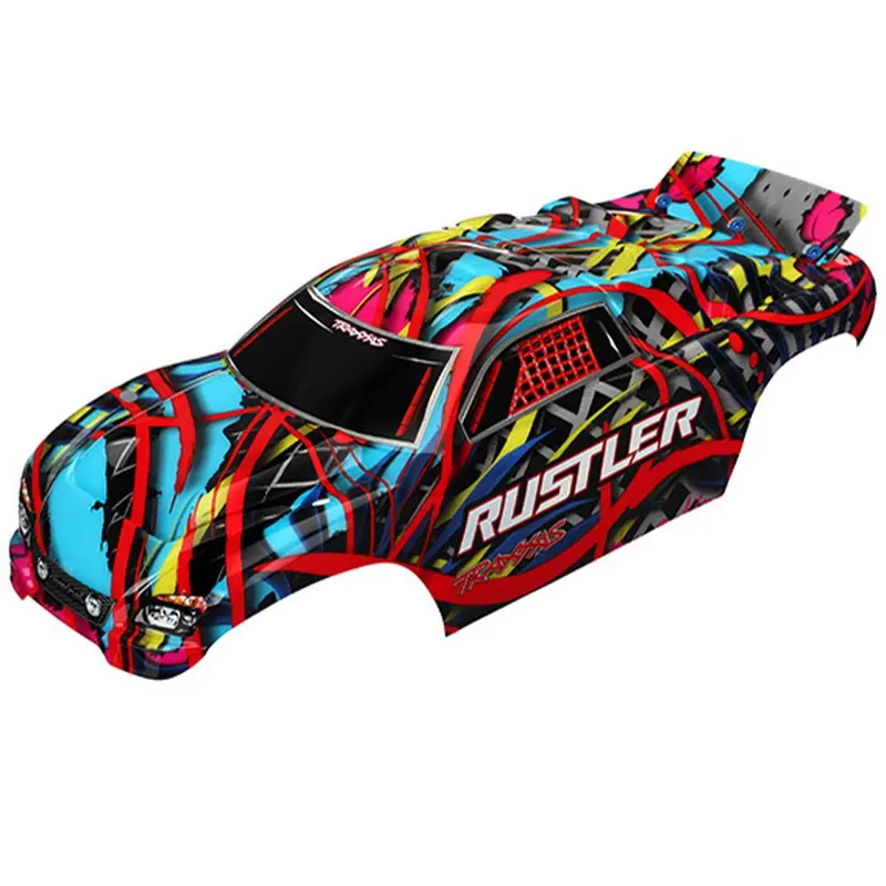 Traxxas Rustler Body, Painted, Hawaiian Graphics, 3749 1