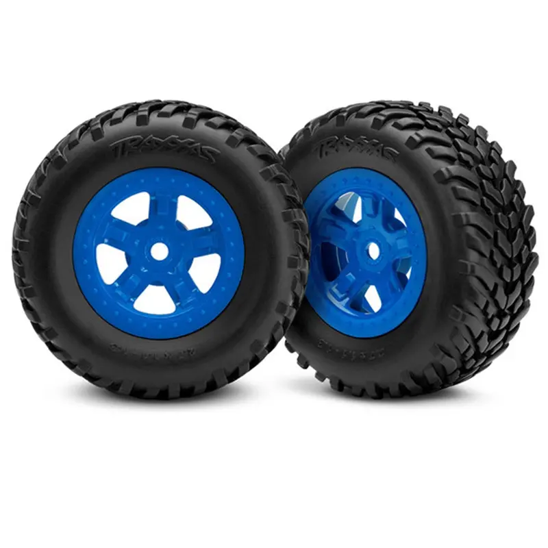 Traxxas Sct Off-Road Racing Tires& Sct Wheels, Blue, 7674 1