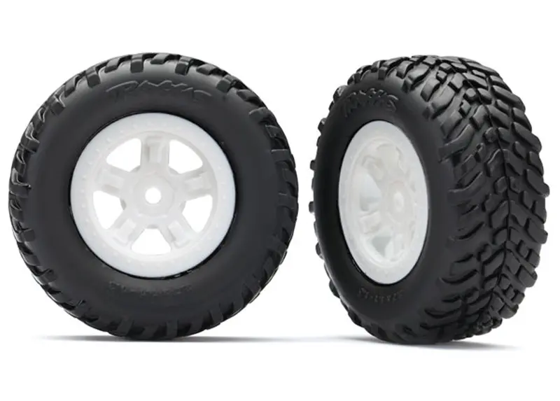 Traxxas Sct Off-Road Racing Tires & Sct Wheels, White, 7674X 1