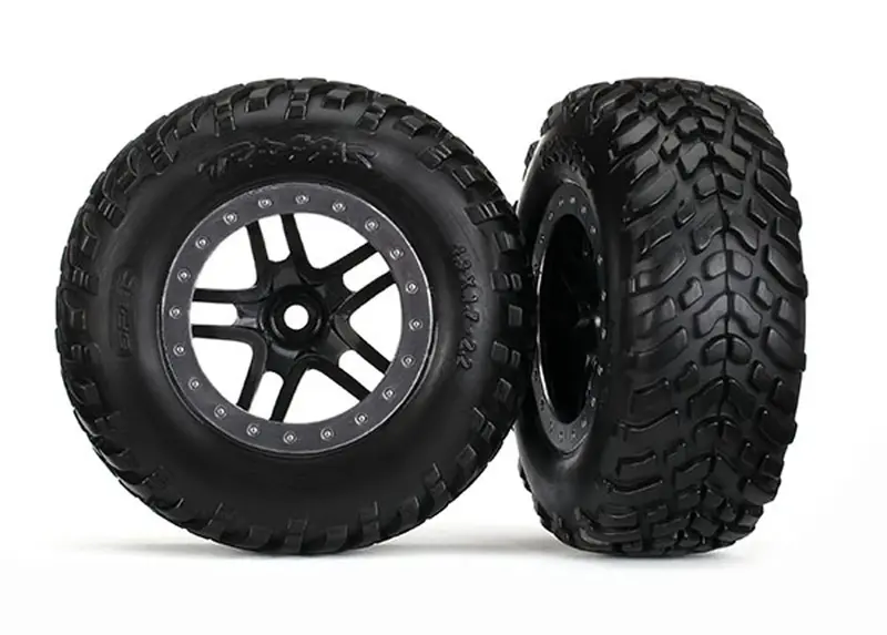 Traxxas Sct S1 Off-Road Tires, Sct Wheels, 4Wd F/R 2Wd Front, 5889R 1