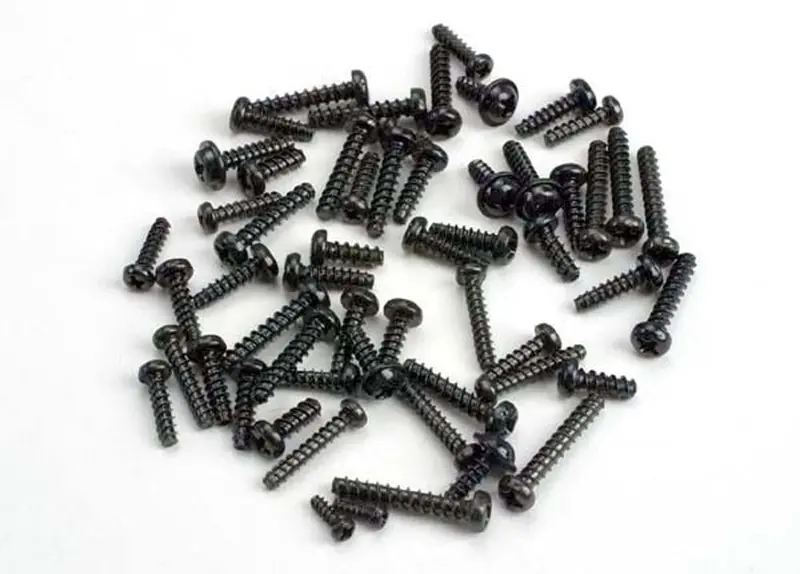 Traxxas Self-Tapping Screw Set, Black, Tom Cat/Spirit, 1249 1