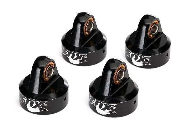 Traxxas Shock Caps, Alum. Blk, Fox, 8456 1