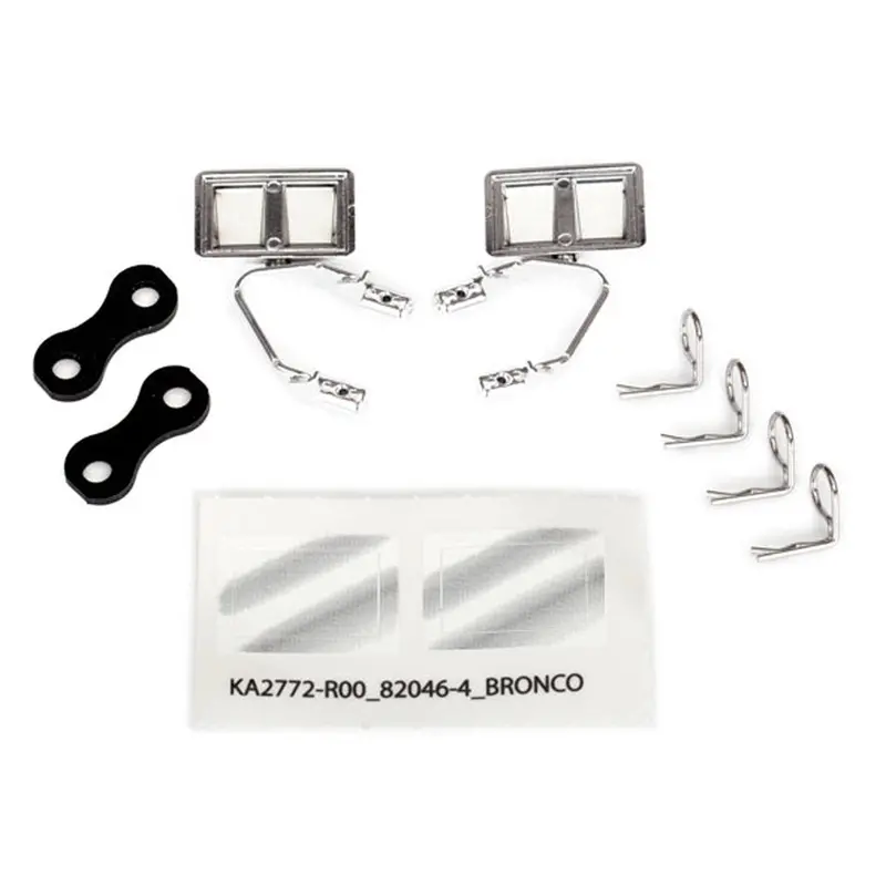 Traxxas Side Mirrors, Chrome, Trx-4, 8073X 1