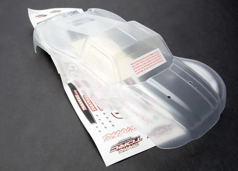 Traxxas Slash 1/16 4X4 Body, Clear, Decals, 7012 1