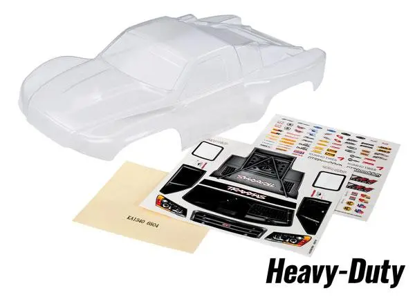Traxxas Slash 4X4 Body, Clear, Heavy Duty & Decals, 6811 1