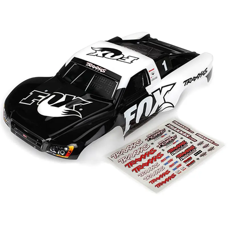 Traxxas Slash / Slash 4X4 Fox Edition Black & White Body, 6849 1