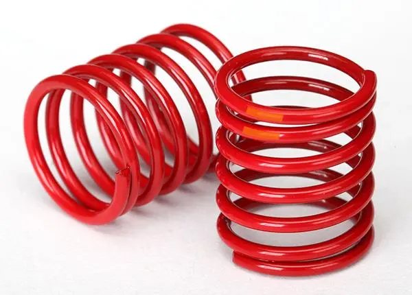 Traxxas Springs, Red, 3.25 Rate, Orange Stripe, 8365 1