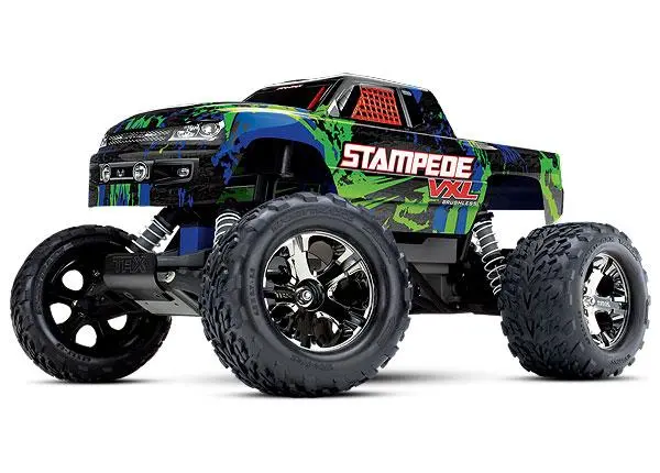 Traxxas Stampede Vxl 2Wd Monster Truck, Green, 36076-4 1