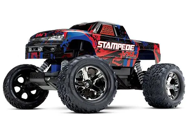 Traxxas Stampede Vxl 2Wd Monster Truck, Red, 36076-4 1