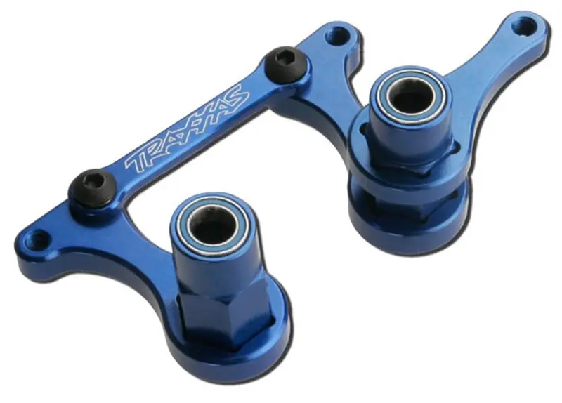Traxxas Steering Bellcranks, Drag Link, Aluminum, Blue, 3743A 1