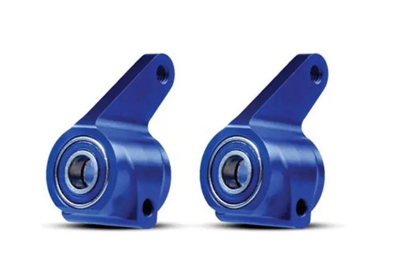 Traxxas Steering Blocks, Aluminum, Blue, 3636A 1