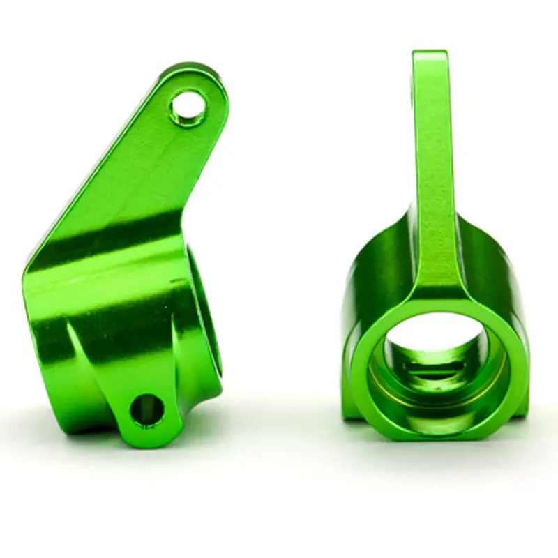 Traxxas Steering Blocks, Aluminum, Green, 3636G 1