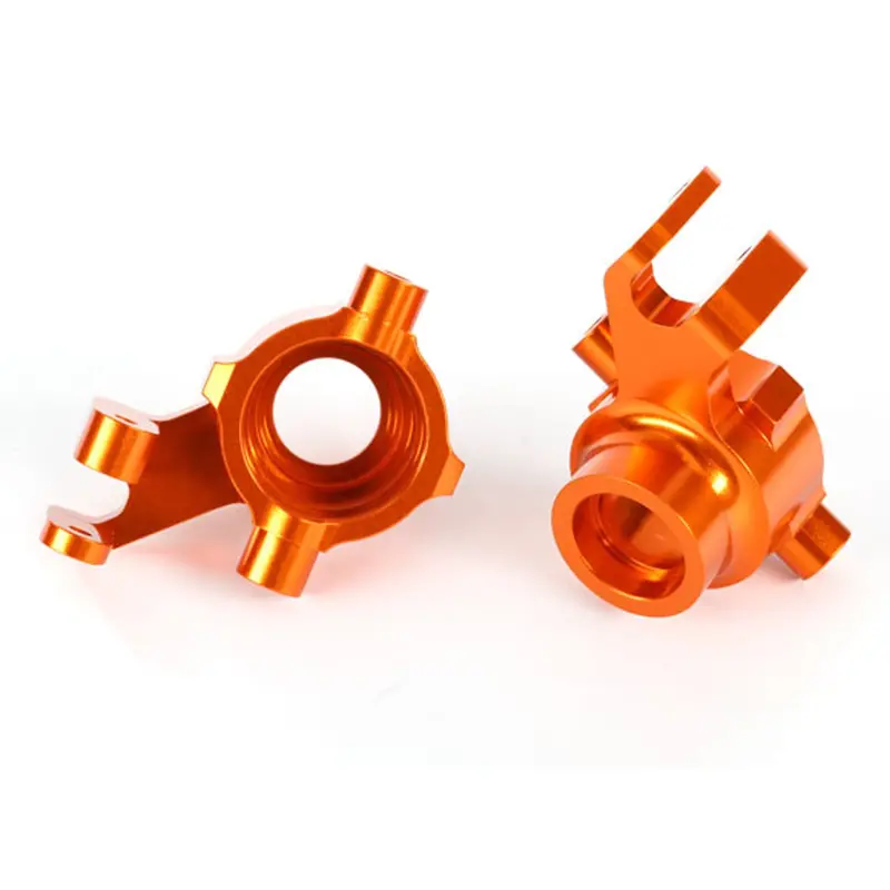 Traxxas Steering Blocks, Aluminum, Orange, 8937A 1