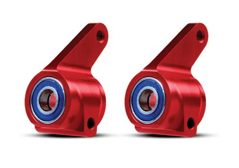 Traxxas Steering Blocks, Aluminum, Red, 3636X 1