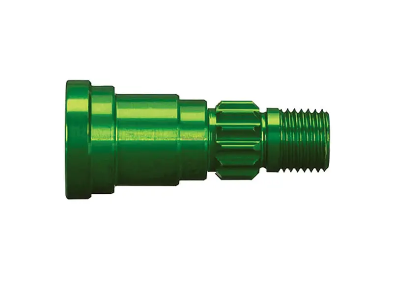 Traxxas Stub Axle, Aluminum, Green, 7753G 1