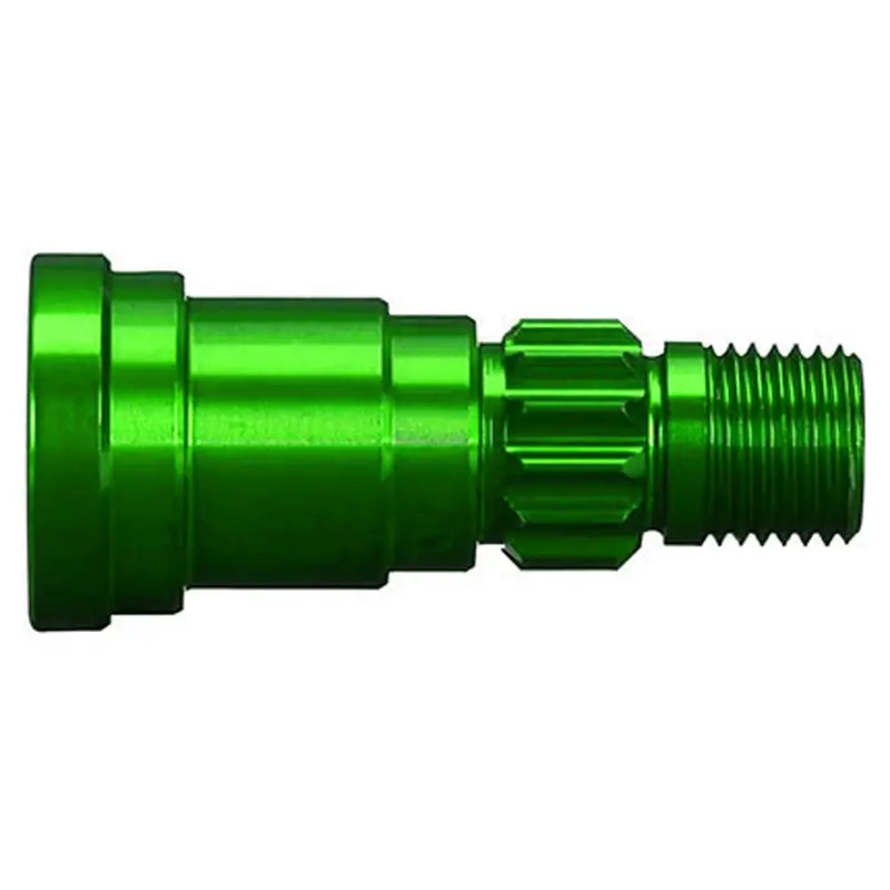 Traxxas Stub Axle, Aluminum, Green, 7768G 1