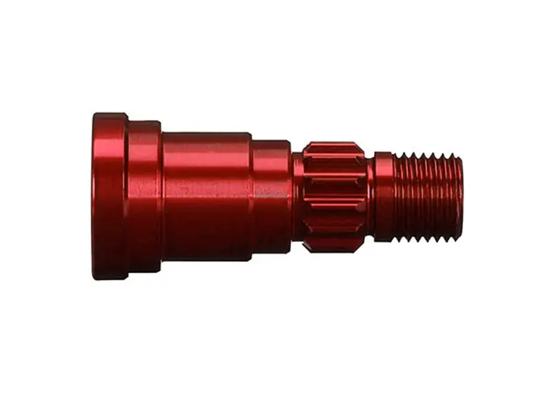 Traxxas Stub Axle, Aluminum, Red, 7753R 1