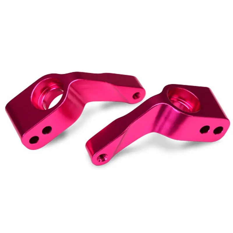Traxxas Stub Axle Carriers, Aluminum, Pink, 3652P 1
