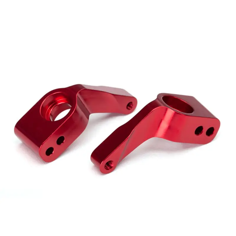 Traxxas Stub Axle Carriers, Aluminum, Red, 3652X 1