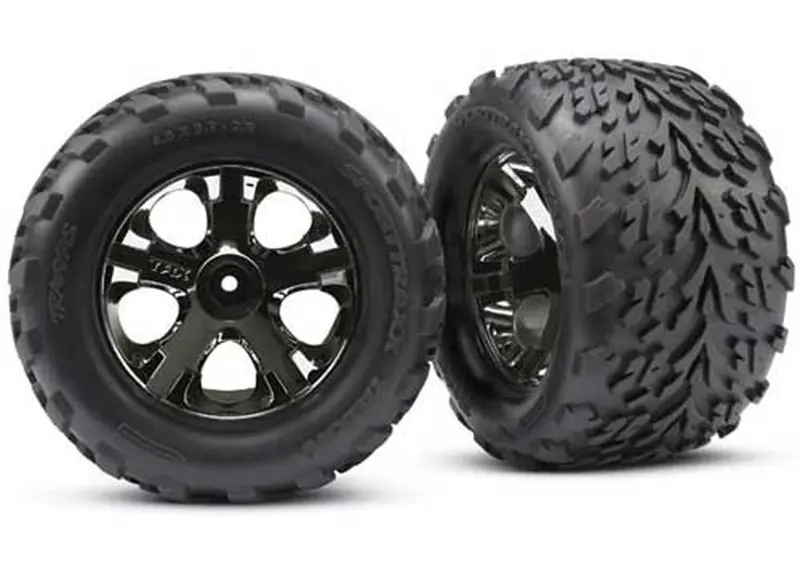 Traxxas Talon Tires, All-Star 2.8" Wheels, Black Chrome, 3669A 1