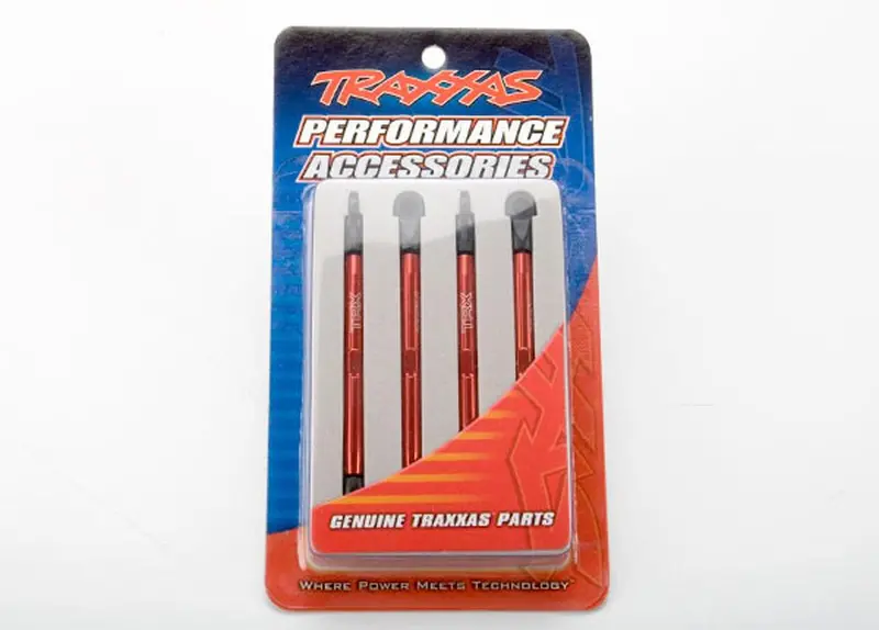 Traxxas Toe Links, Aluminum, Assembled, Red, 7138X 1