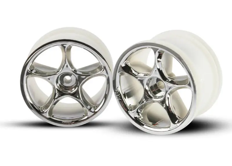 Traxxas Tracer 2.2"  Rear Wheels, Chrome, 2472 1