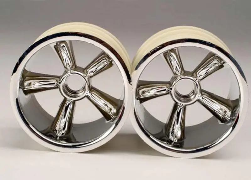 Traxxas Trx Pro-Star 2.2" Wheels, Chrome, Front, 4174 1