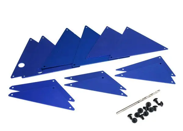 Traxxas Tube Chassis Inner Panels, Aluminum, Blue, 8434X 1
