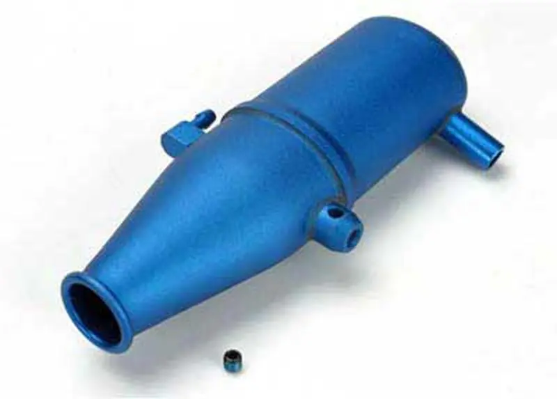 Traxxas Tuned Pipe, Aluminum, Blue, 5342 1