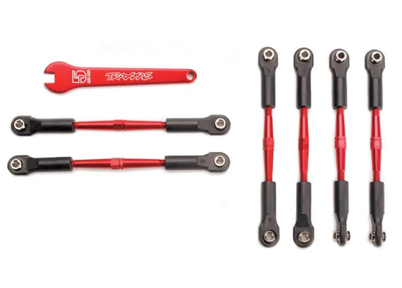 Traxxas Turnbuckle Camber Links, Red Aluminum, 5539X 1