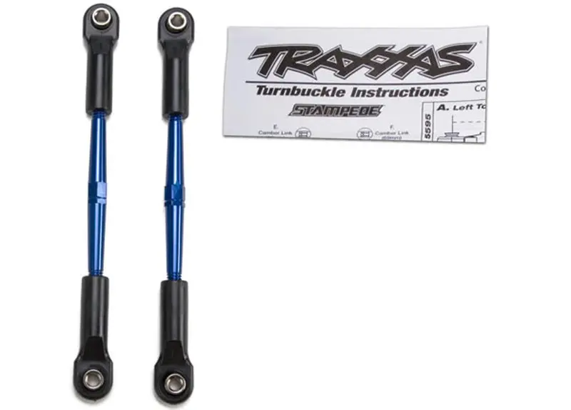 Traxxas Turnbuckles, Aluminum, 61Mm, Rod Ends, Blue, 2336A 1