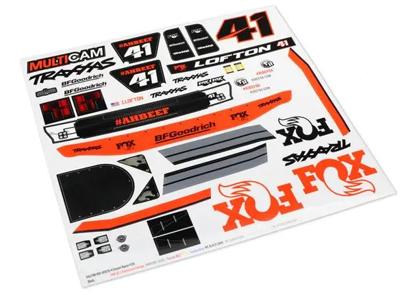 Traxxas Udr  Decals, Fox Edition, 8515 1