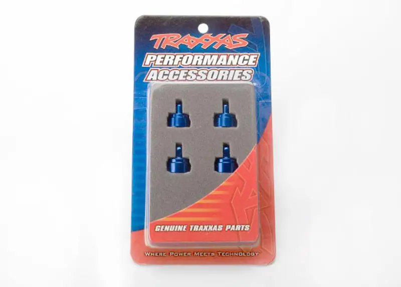 Traxxas Ultra Shock Caps, Aluminum, Blue, 3767A 1