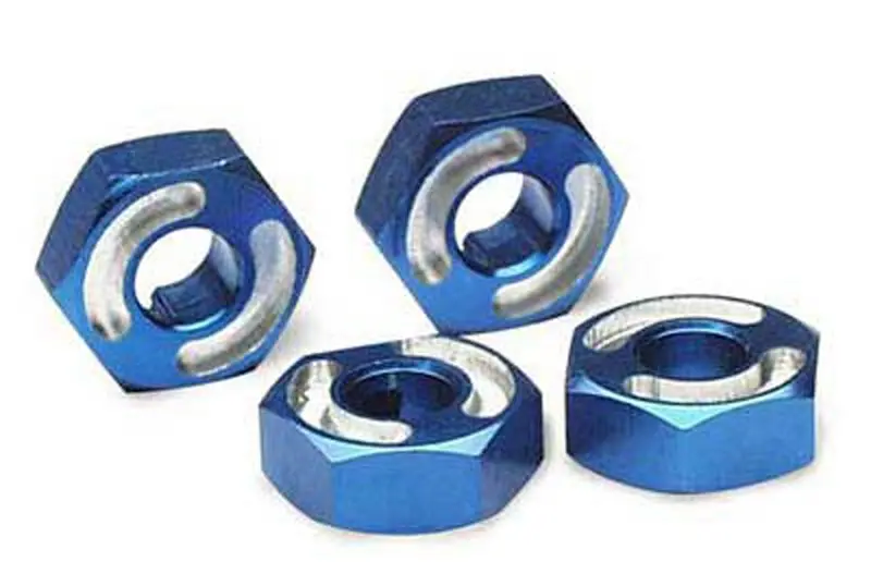 Traxxas Wheel Hex Hubs, Aluminum, Blue, 4954X 1