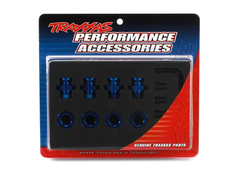 Traxxas Wheel Hub Set, 17Mm-Blue Aluminum, 6856X 1
