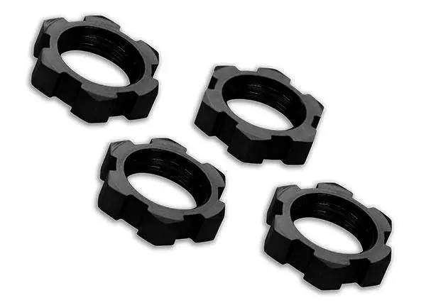 Traxxas Wheel Nuts 17Mm, Splined, Serrated, Black, 7758A 1