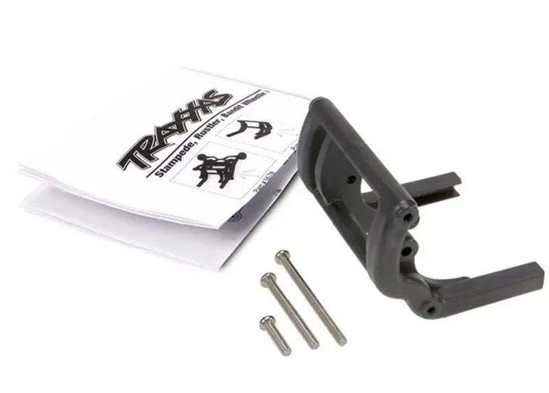 Traxxas Wheelie Bar Mount & Hardware, Black, 3677 1