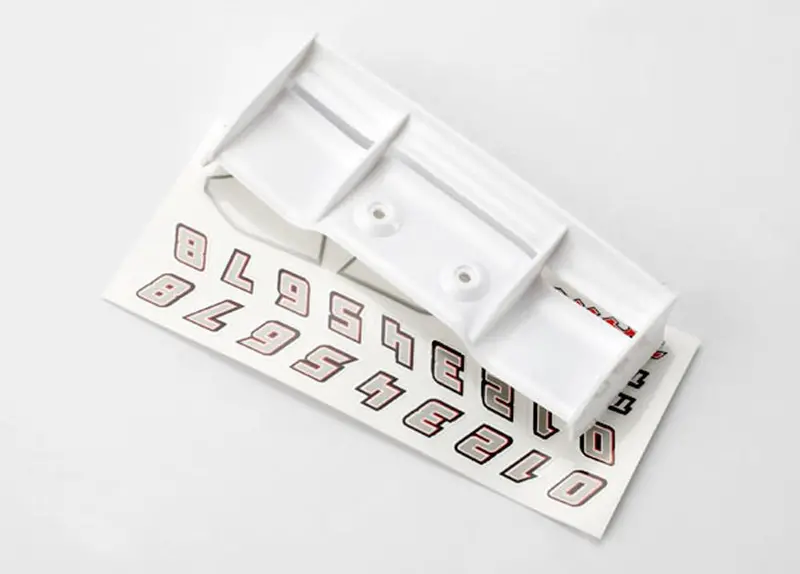 Traxxas White Wing & Decals, 7123 1