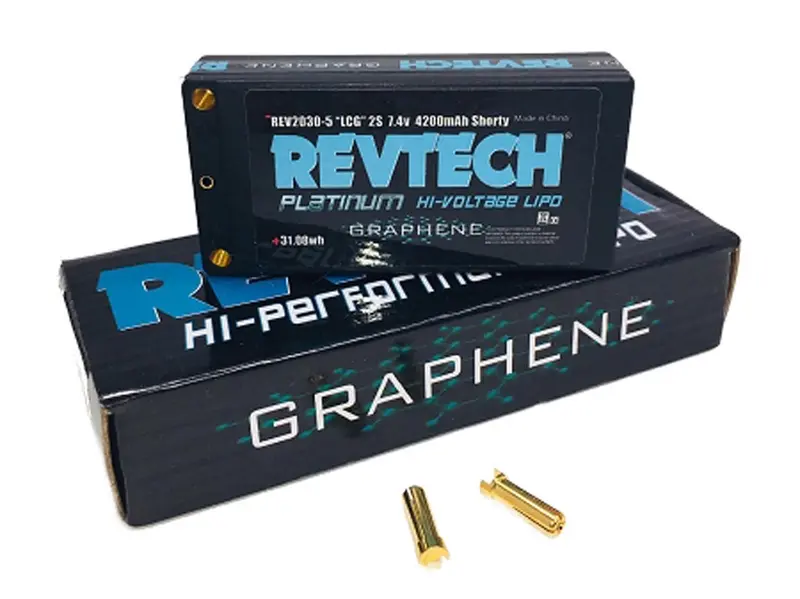 Trinity Lcg Shorty Graphene 2S Lipo Battery, 110C 4200Mah, Rev2030-5 1