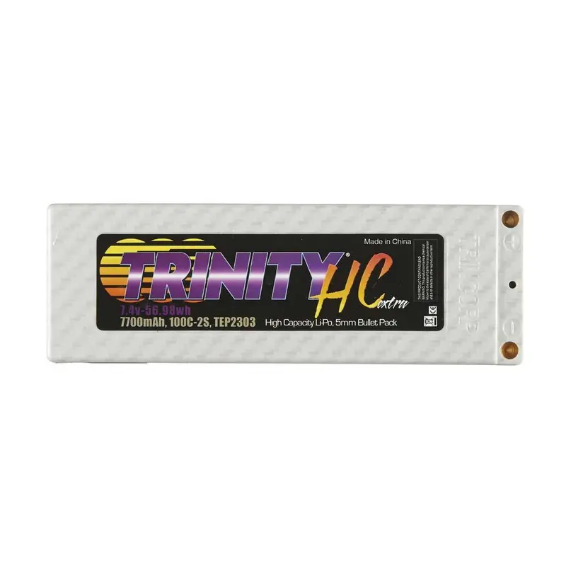 Trinity Lipo, White Carbon Xtra, 2S 7.4V 7700Mah, Tep2303 1