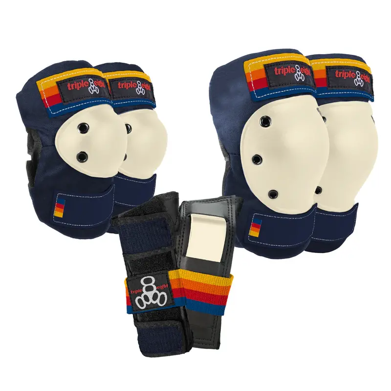 Triple8 Saver Series Pads 3-Pack - Color Collection 1